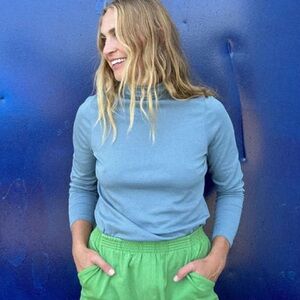 Ana + Zac rain/storm turtleneck